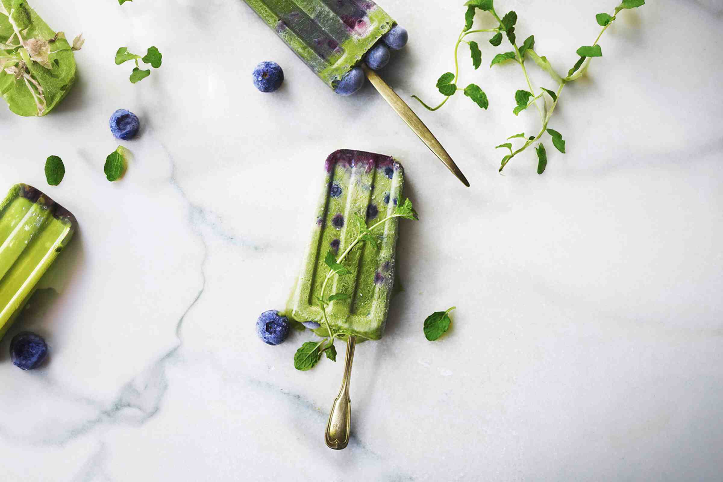 Matcha popsicles
