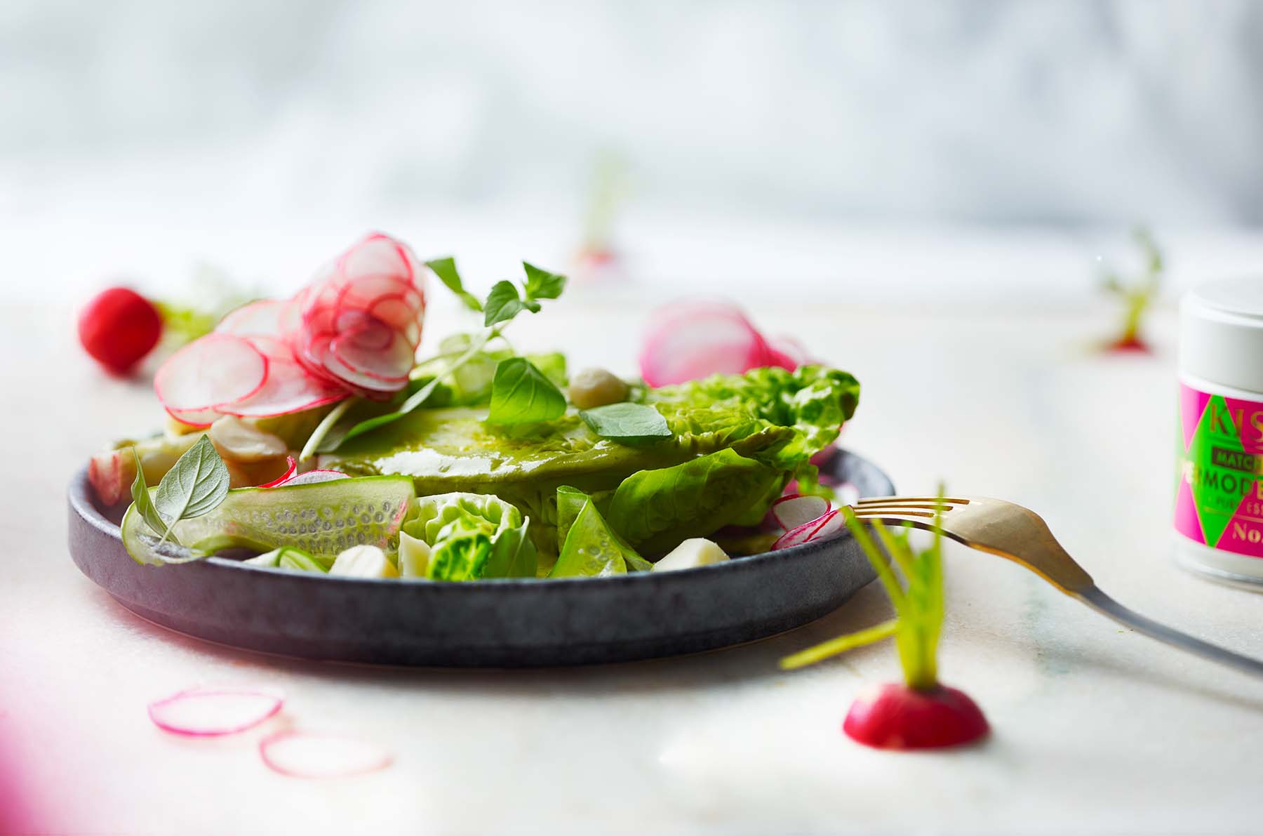 Green salad on a plate