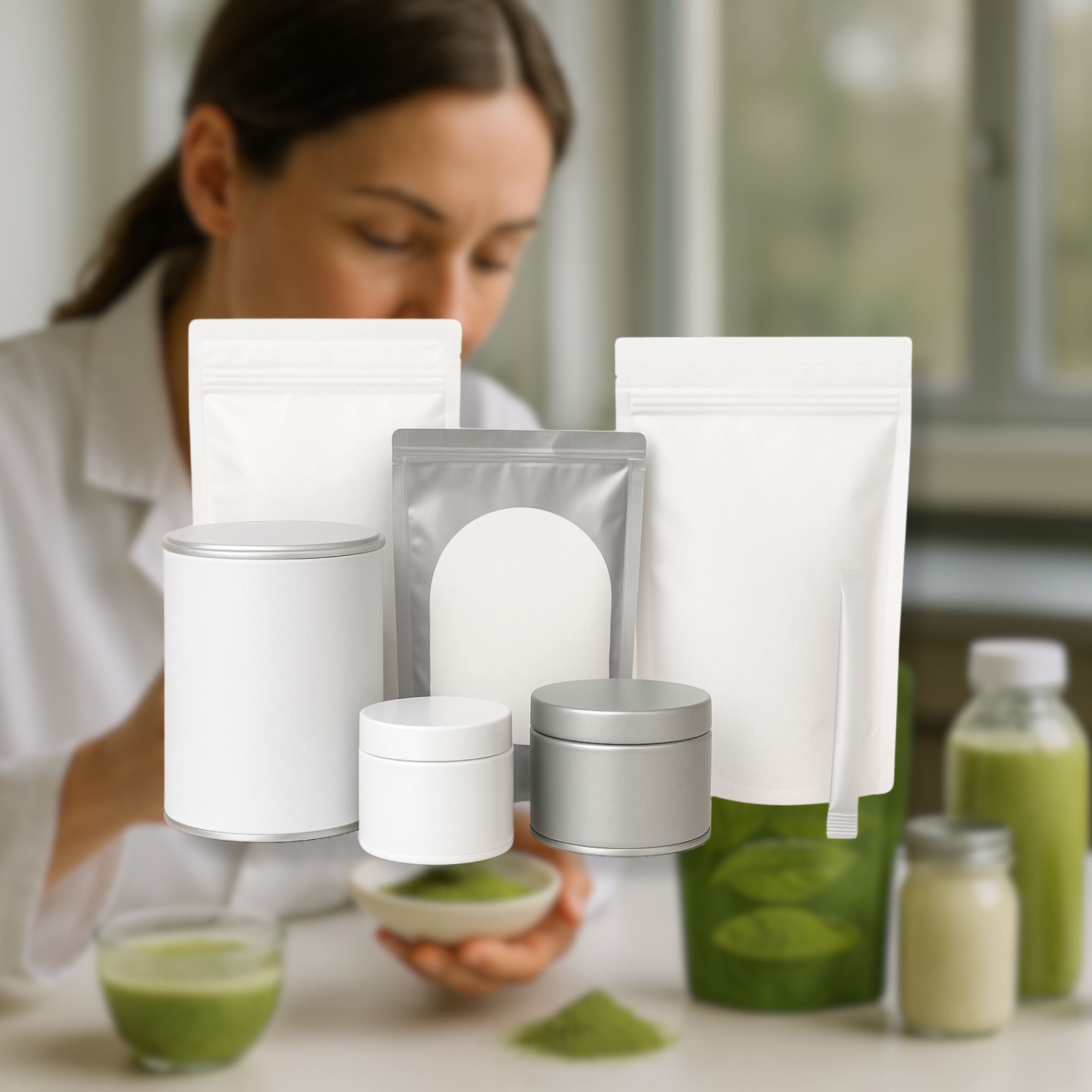 Six different type of packaging for private label products