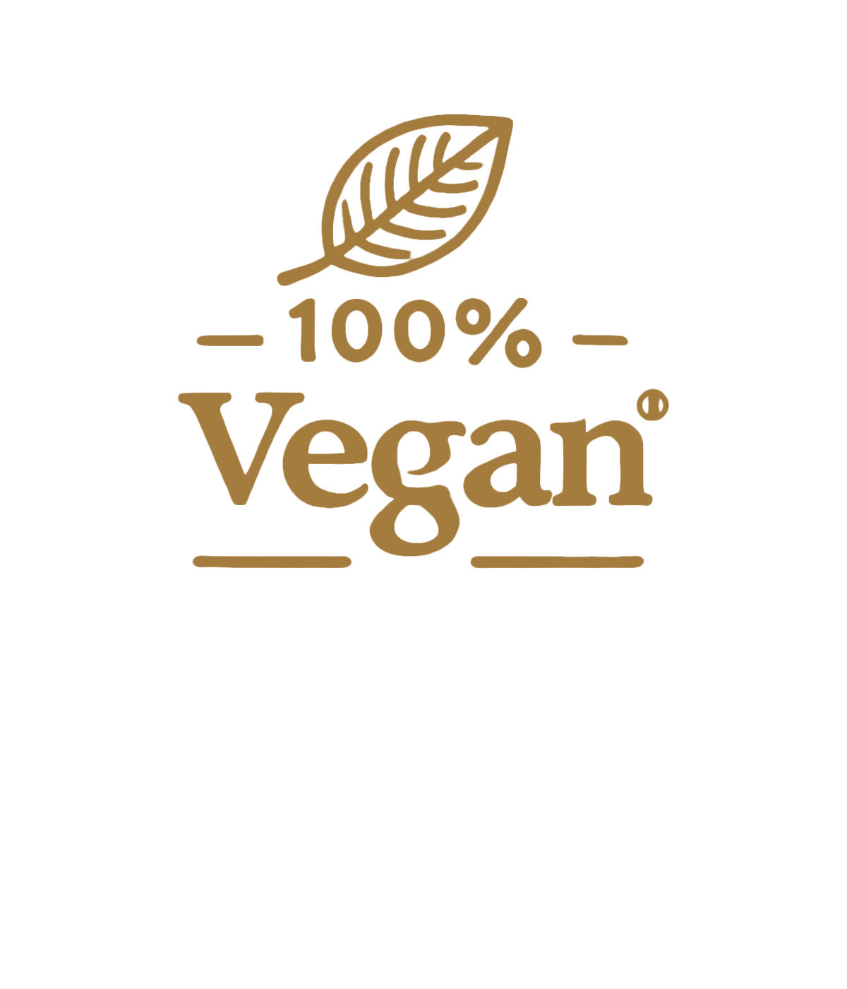 100% vegan logo