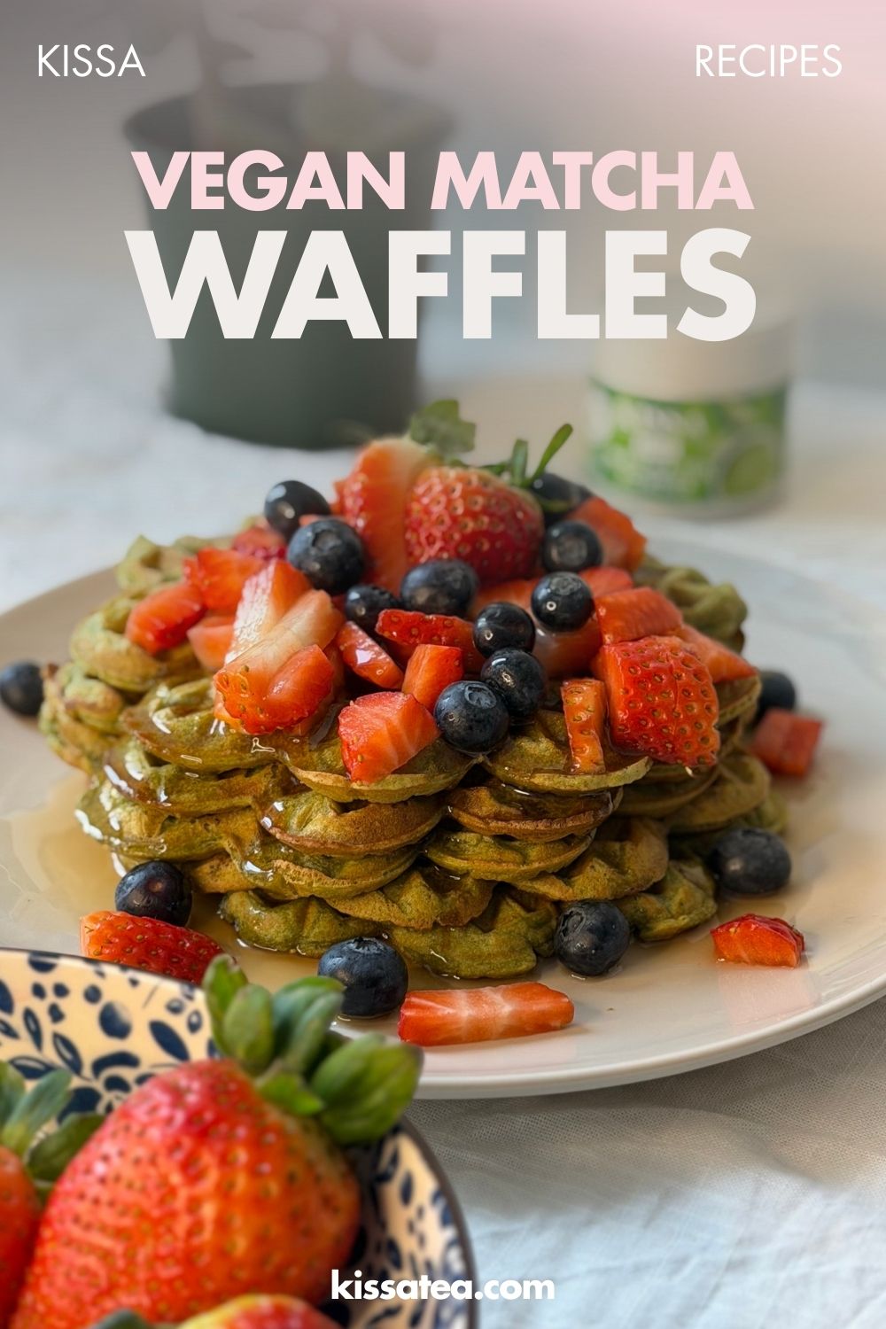Vegan Matcha Waffles