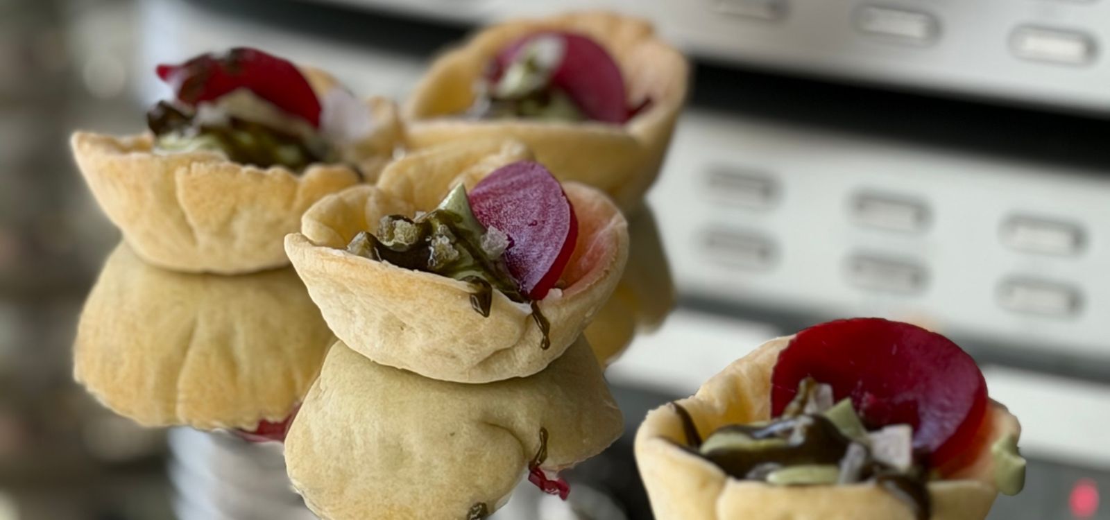 Matcha Ziegenkäse Tartelettes