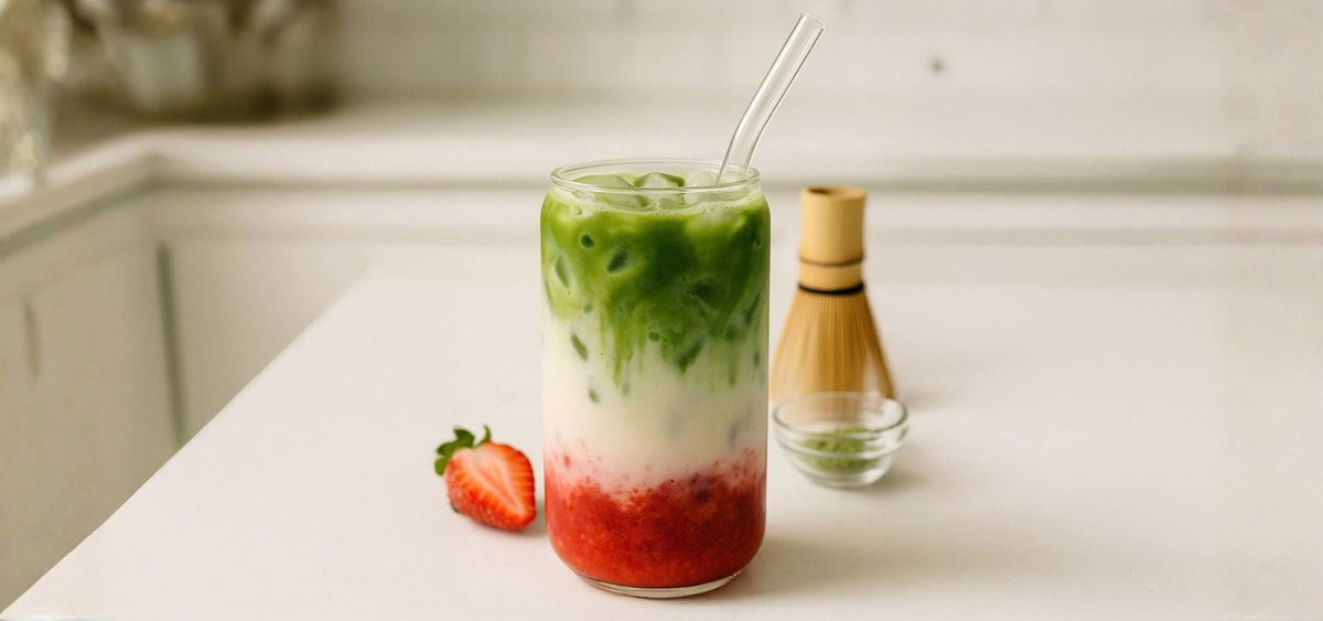 Strawberry Matcha Latte