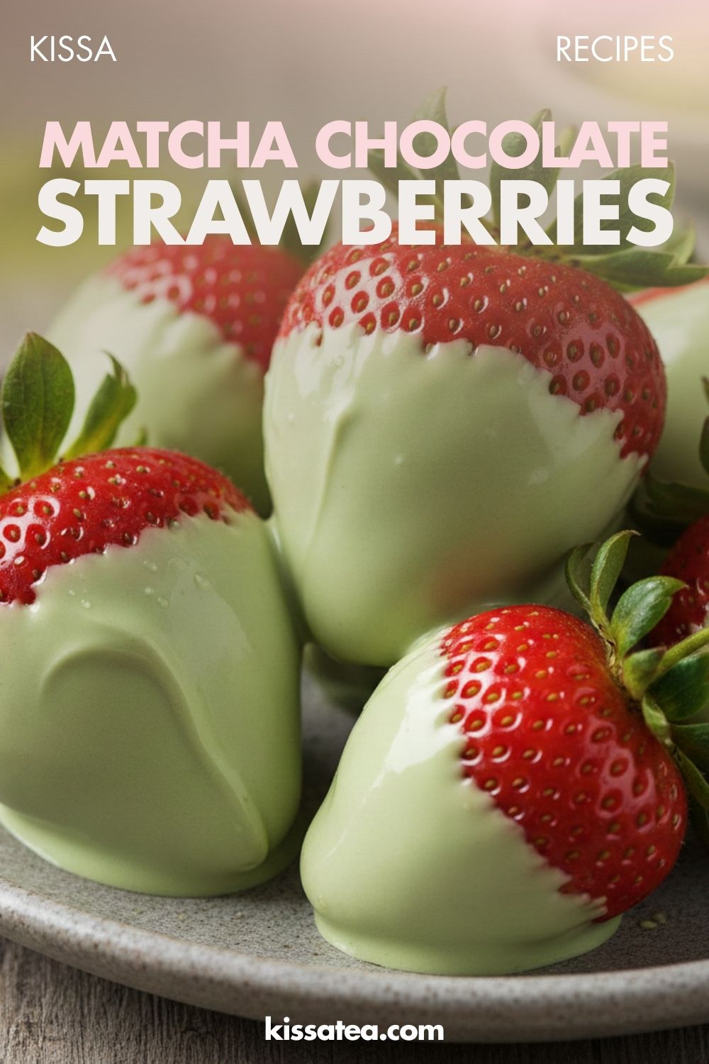 Matcha Chocolate Strawberries